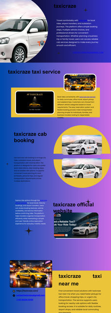 Review taxicraze pricing to understand estimated travel costs before booking your cab. Fare transparency helps users compare available ride options and select vehicles based on budget and trip preferences. This feature supports better planning for local rides, outstation journeys, and airport transportation while reducing uncertainty during travel preparation.

visit us :https://taxicraze.com/