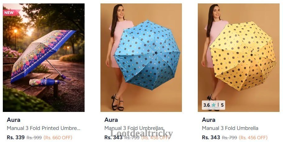 Umbrella Starting At – Amazing Price Drop @ ₹339 Umbrella Starting At – Amazing Price Drop @ ₹339