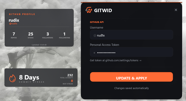 GitWid Preview