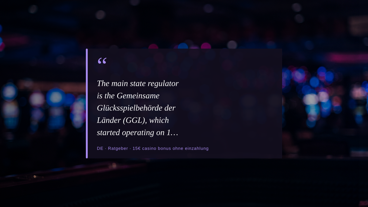 15€ Casino bonus ohne einzahlung