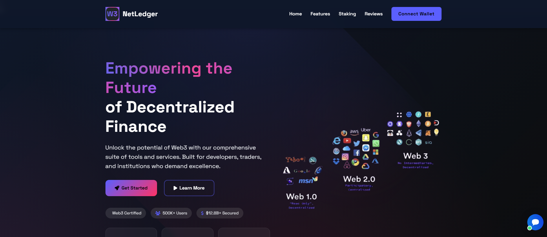 Screenshot of web3netledger.com