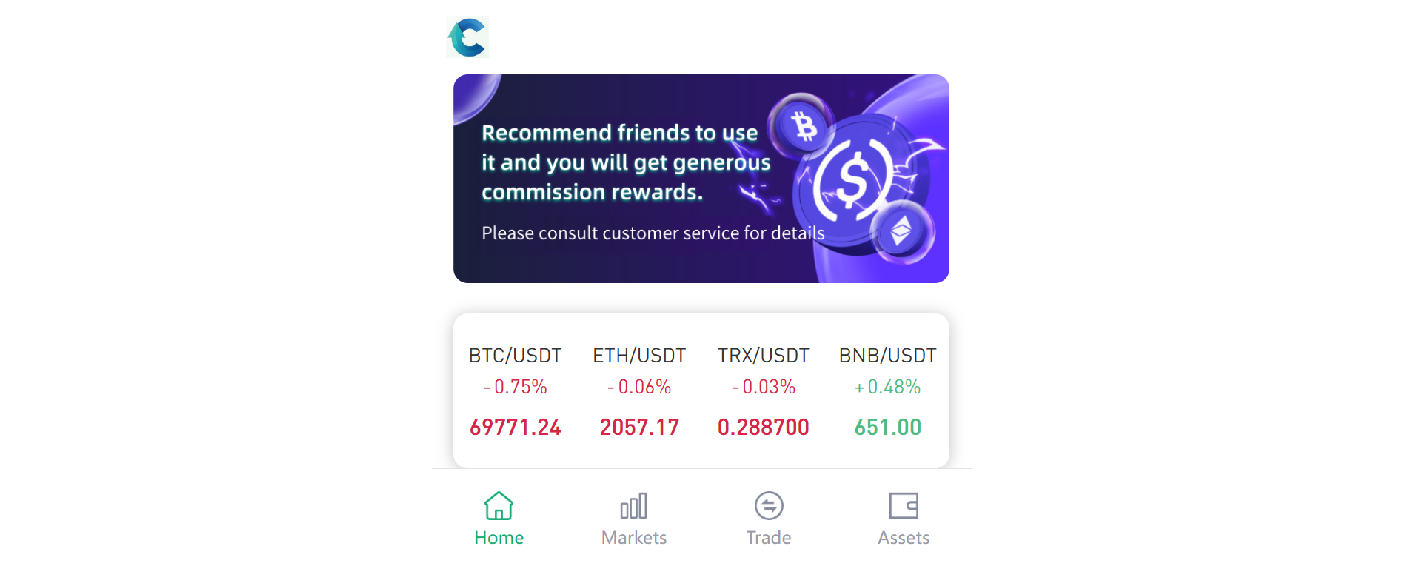 Screenshot of cpttcoin.com