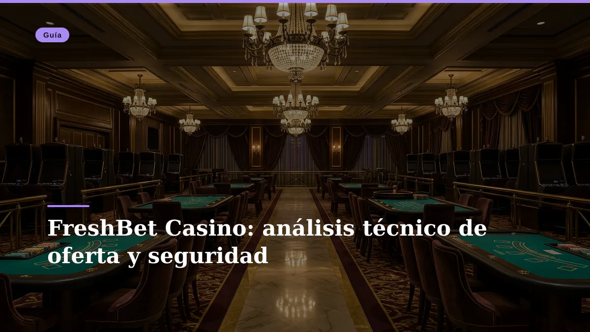 FreshBet Casino: análisis técnico de oferta y seguridad