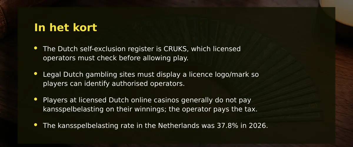 Belasting casino: wie betaalt wat in Nederland? — In het kort