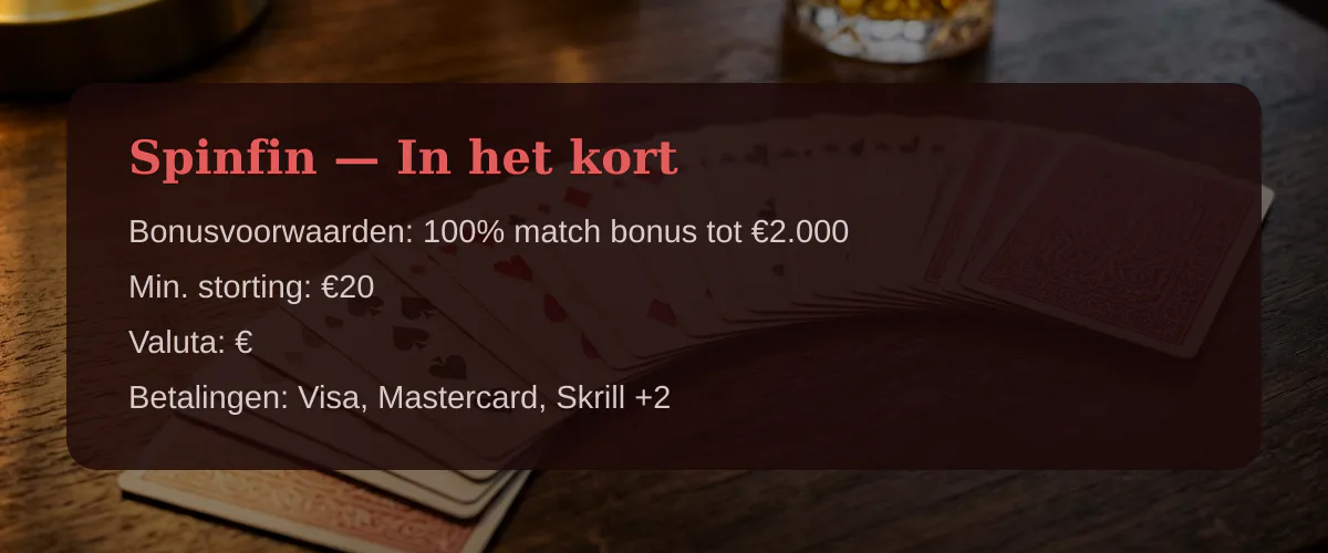 Spinfin — In het kort