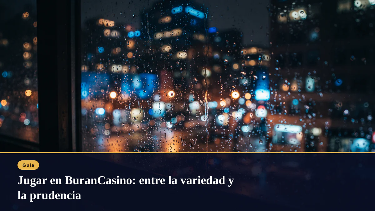 Jugar en BuranCasino: entre la variedad y la prudencia