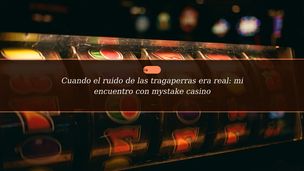 Cuando el ruido de las tragaperras era real: mi encuentro con mystake casino
