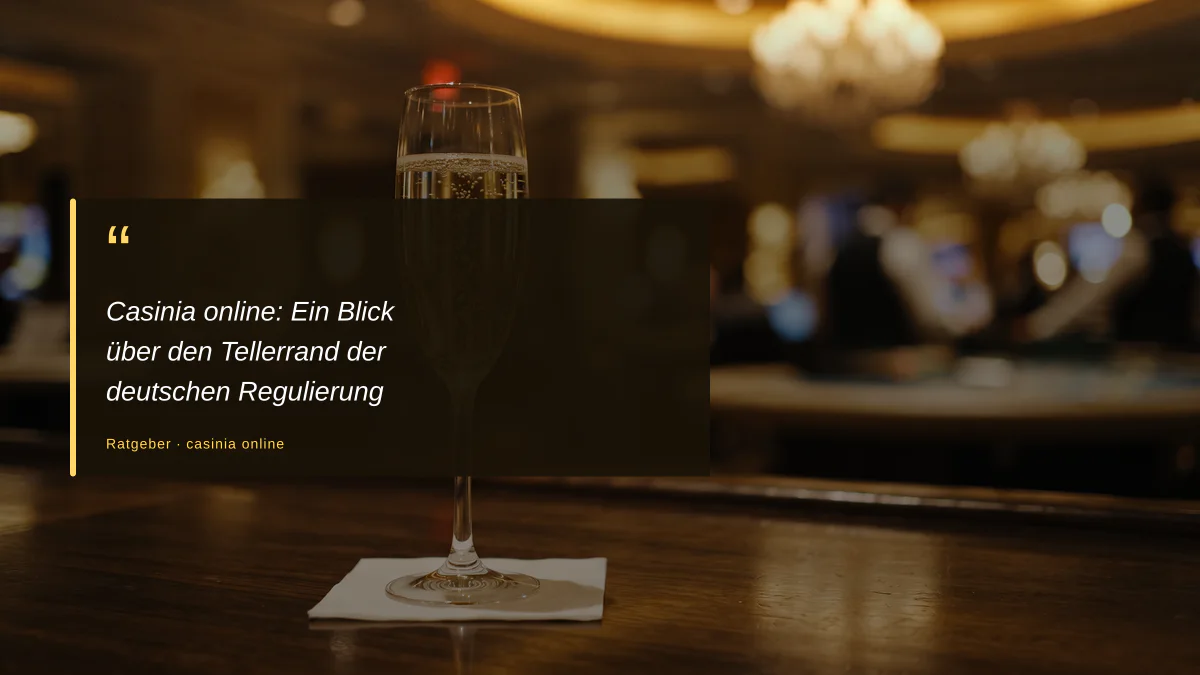 Casinia online: Ein Blick über den Tellerrand der deutschen Regulierung