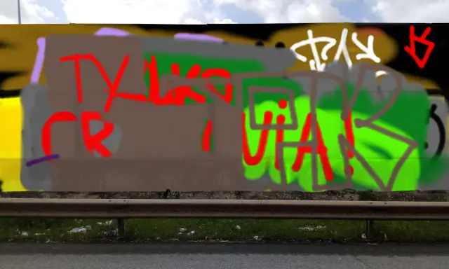 Graffiti artwork by JustKrzaczek