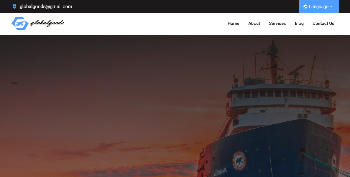 Screenshot of gbgglogistics.com