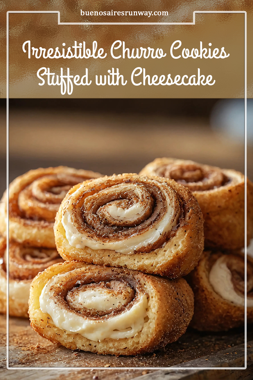 Irresistible Churro Cookies Stuffed with Cheesecake