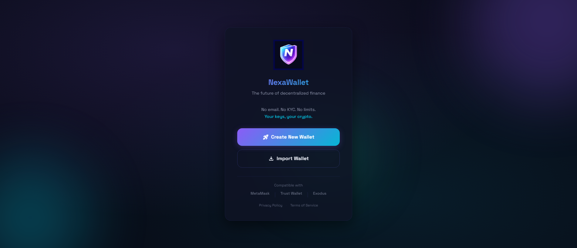 Stored capture of nexawallet.trade