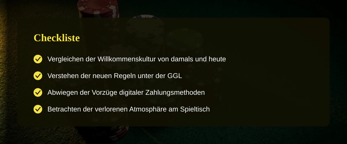 Starten im Online-Casino mit einem Startguthaben und alten Werten � Checkliste
