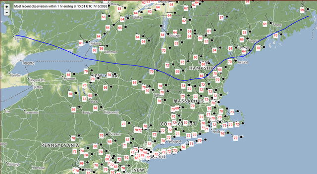 dew point map