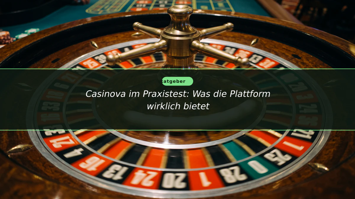 Casinova im Praxistest: Was die Plattform wirklich bietet