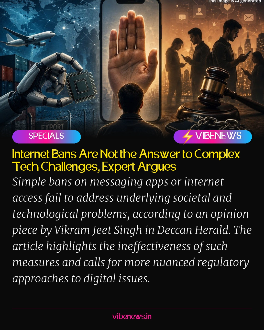 Internet Bans Are Not the Answer to Complex Tech Challenges, Expert Argues