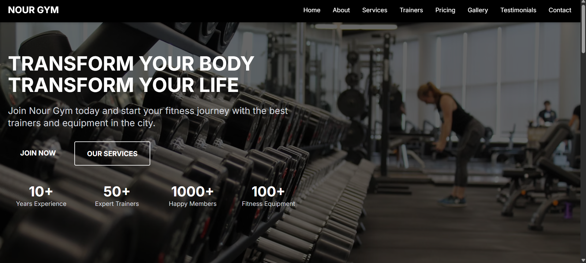 GYM SITE DEMO
