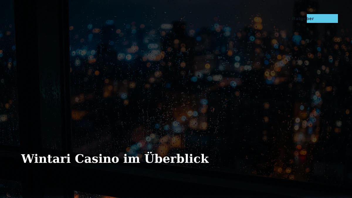 Wintari Casino im Überblick
