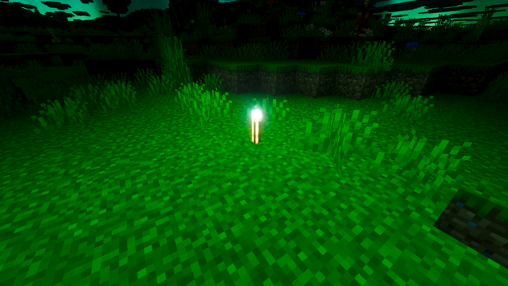torch green glow