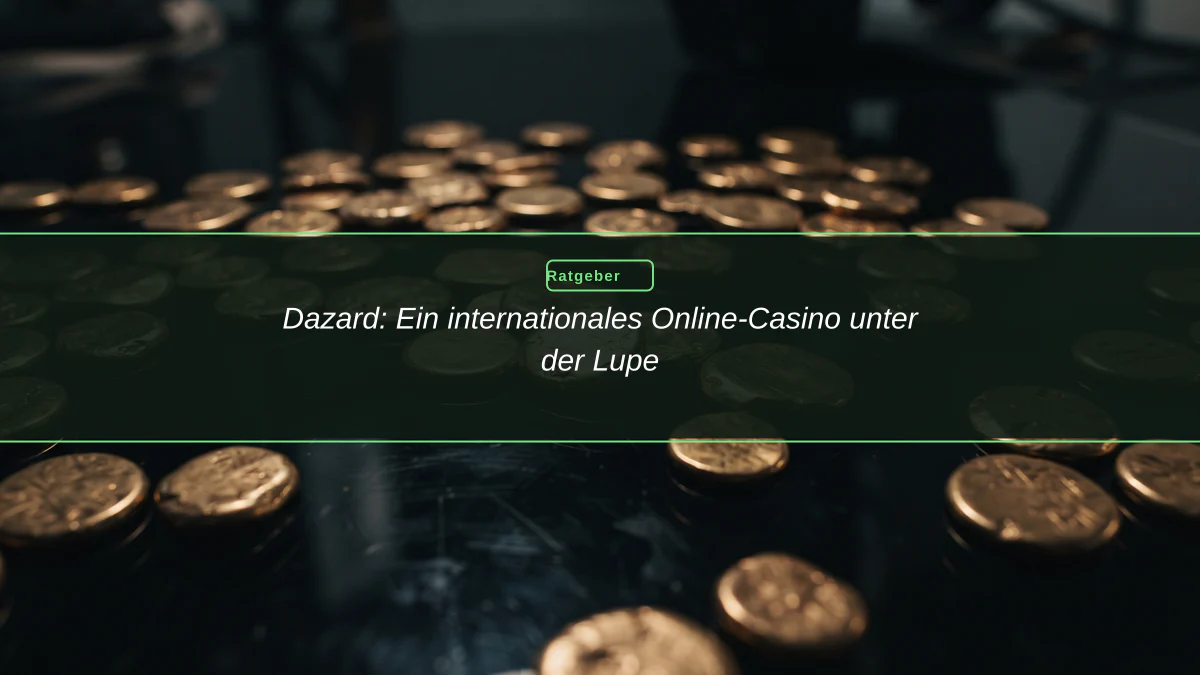 Dazard: Ein internationales Online-Casino unter der Lupe
