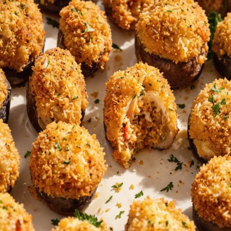 Crab-Stuffed Portobello Mushrooms: Easy & Elegant Recipe
