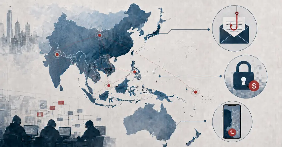Cybercrime Surges in Asia-Pacific Region