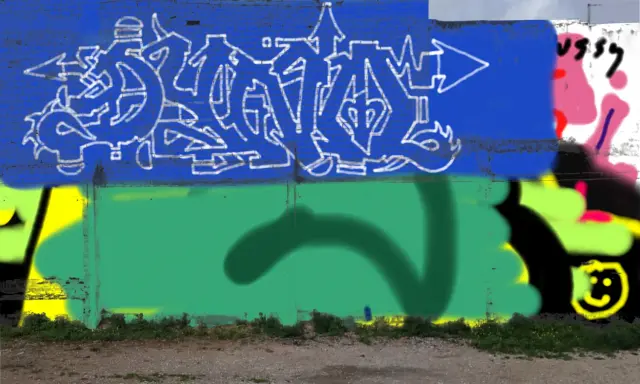 Graffiti artwork by Tkiz