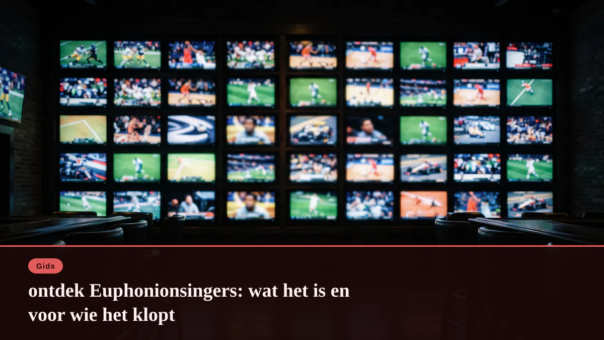 ontdek Euphonionsingers: wat het is en voor wie het klopt