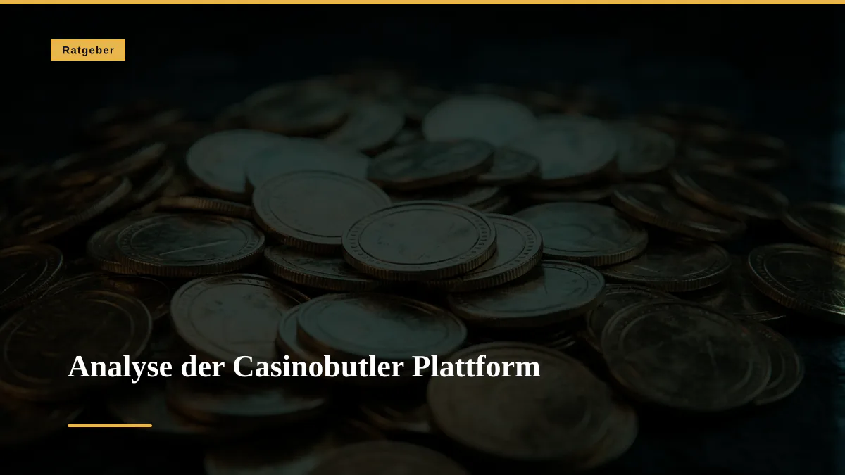 Analyse der Casinobutler Plattform