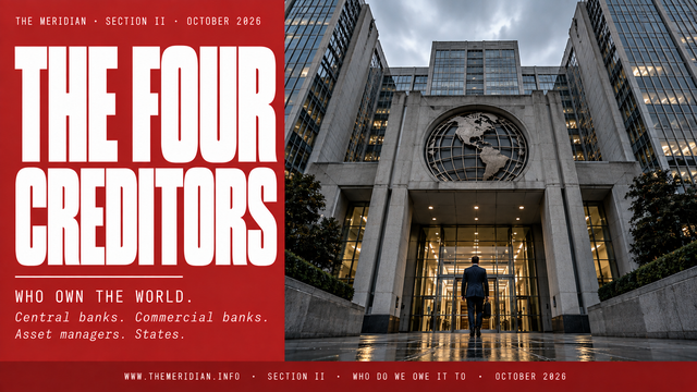 The Four Creditors Who Own the World October 2026 The Meridian Intelligence Desk