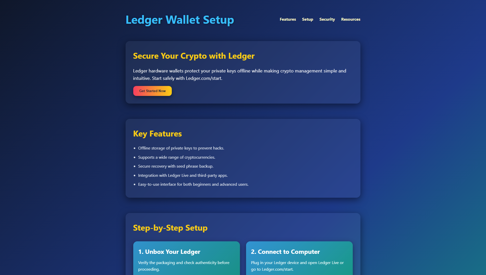 Stored capture of ledzr-io-start.pages.dev