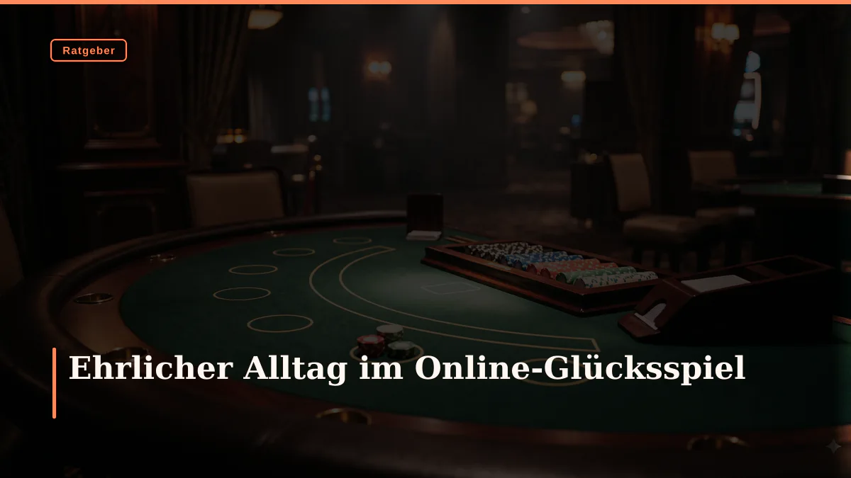 Ehrlicher Alltag im Online-Glücksspiel