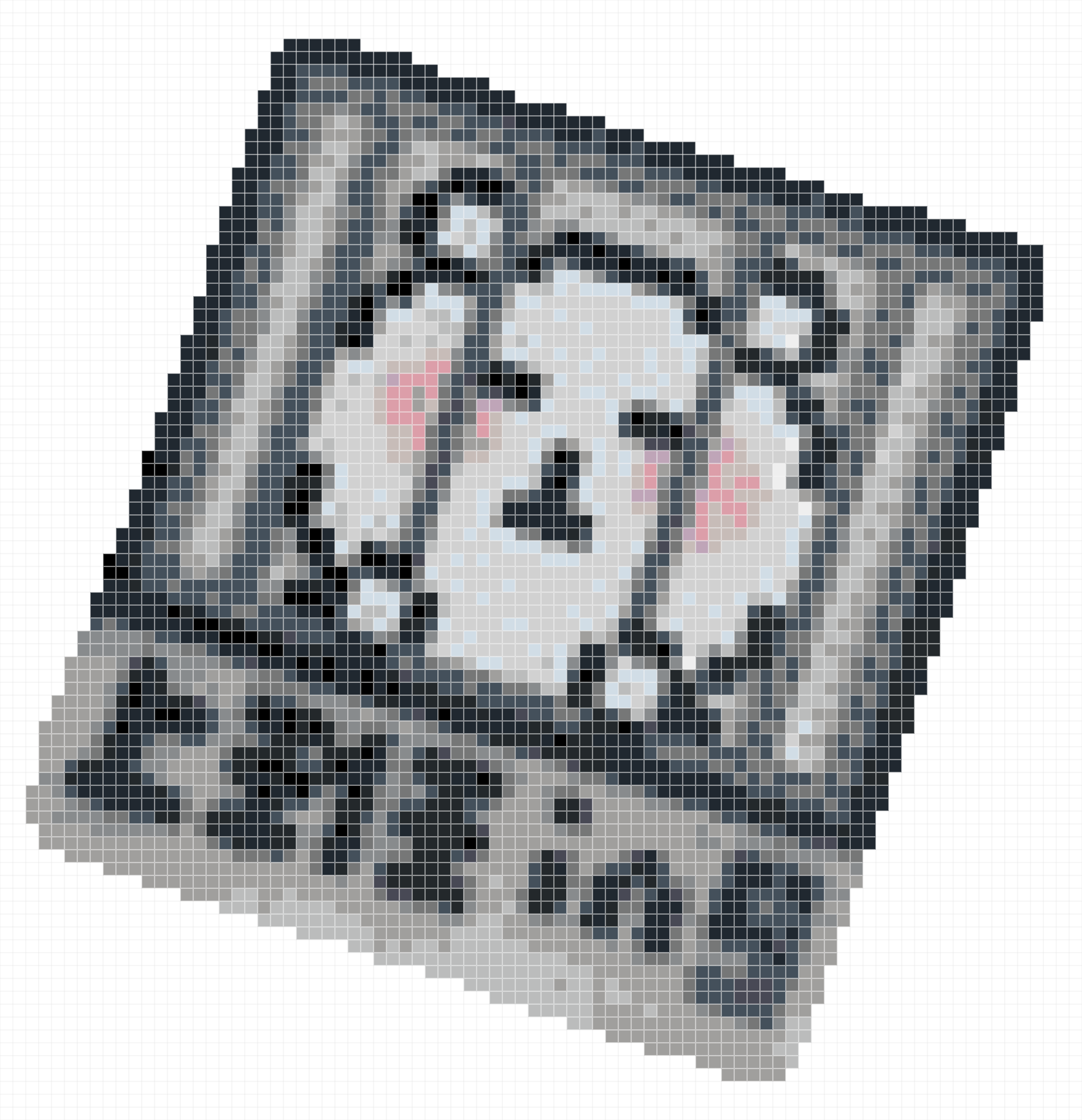 Cute Caged Bear Work‑a‑holic Meme Perler Bead Spri