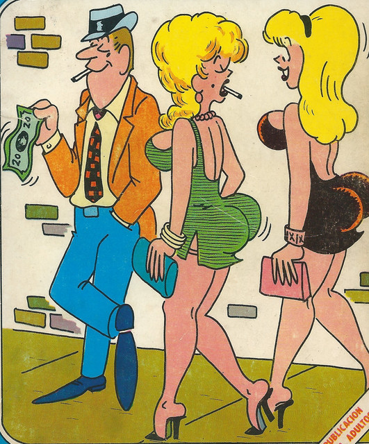 DIBUJO DE DOS HERMOSAS PROSTITUTAS CHISTE