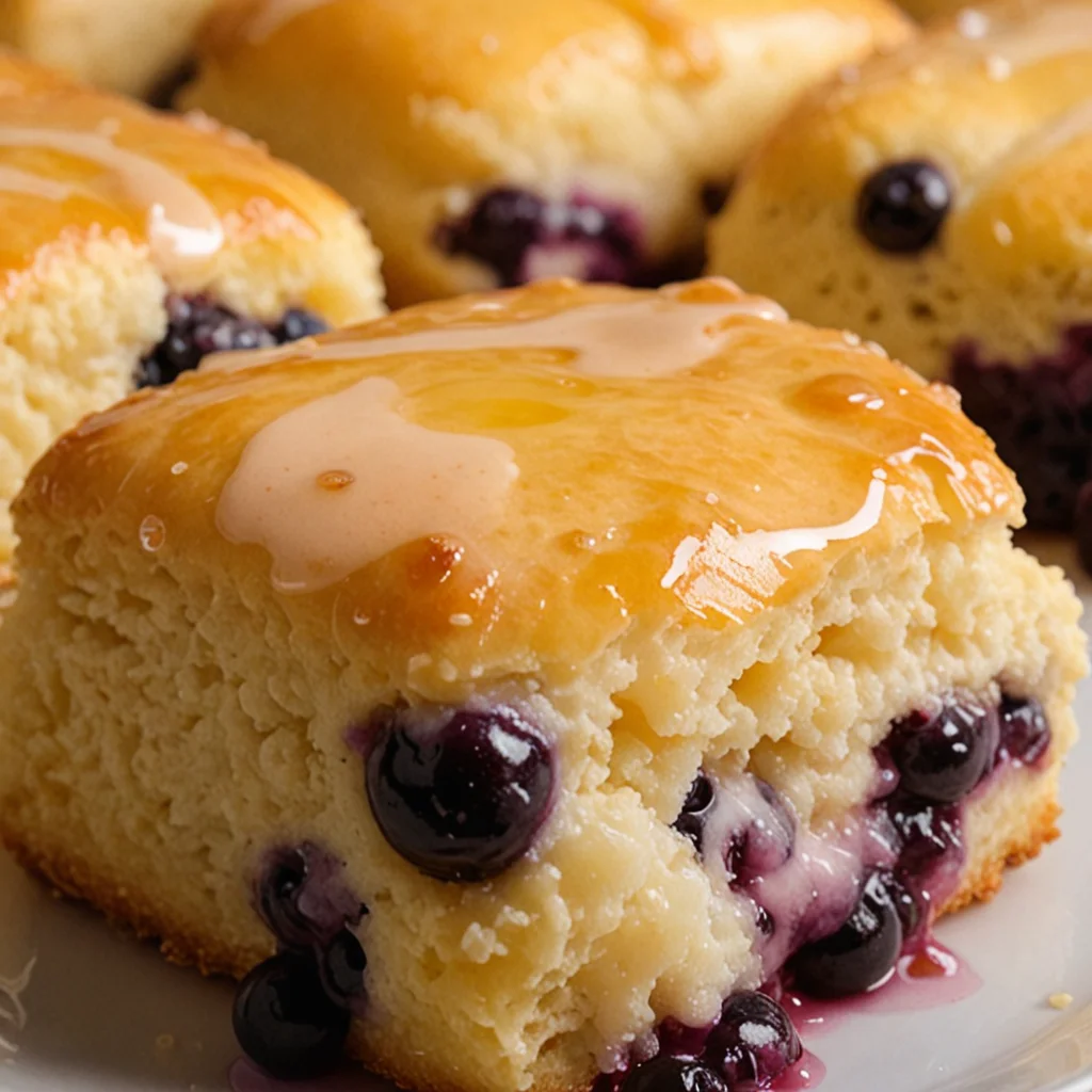Lemon Blueberry Butter Swim Biscuits: Bake Delicious Treats!