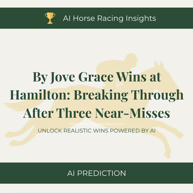 By Jove Grace Wins at Hamilton — Breaking Through After Three Near-Misses