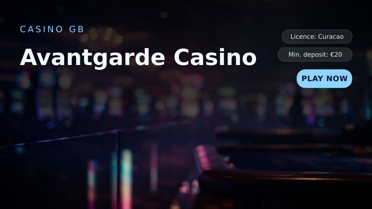 Avantgarde Casino — welcome bonus 400% Deposit Bonus, payments: Visa, Mastercard, Skrill, Neteller, Bitcoin