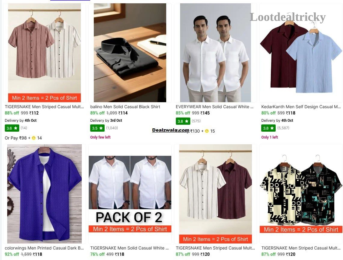 Men Shirts From | Loot Ka Maal Men Shirts From | Loot Ka Maal