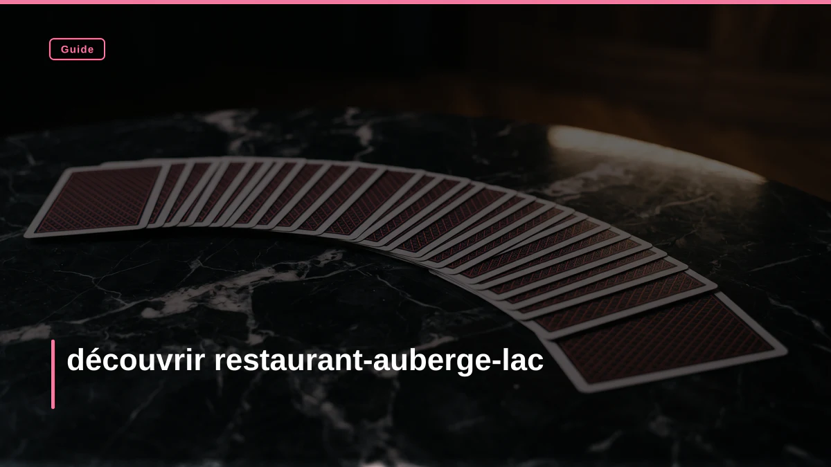 découvrir restaurant-auberge-lac
