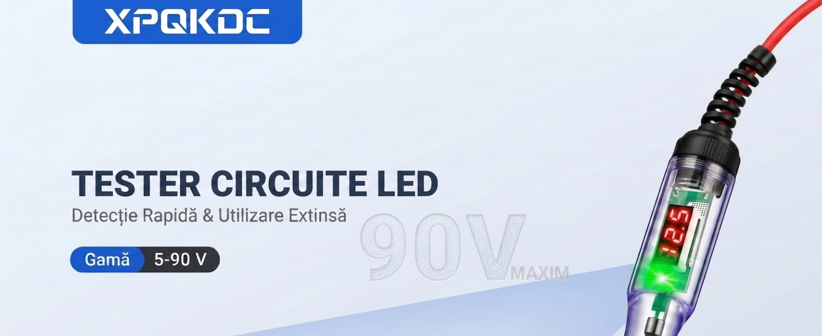 Tester circuit electric auto XPQKDC afisaj digital