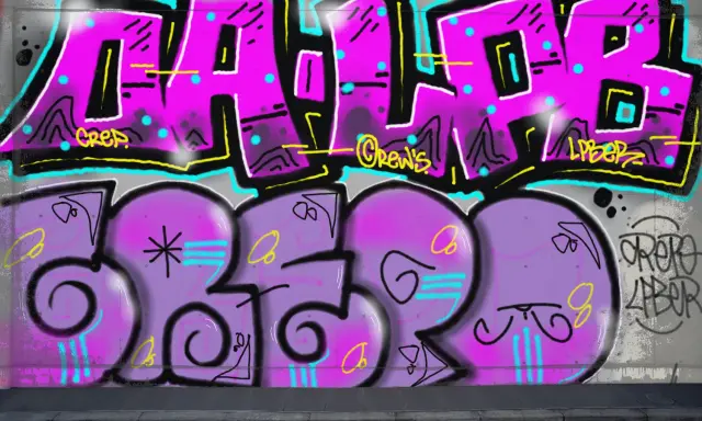 Graffiti artwork by LPBER