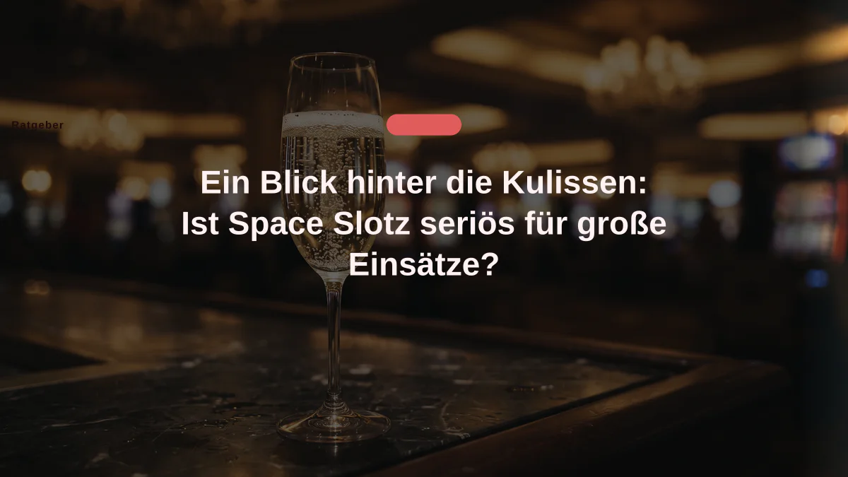 Ein Blick hinter die Kulissen: Ist Space Slotz seriös für große Einsätze?
