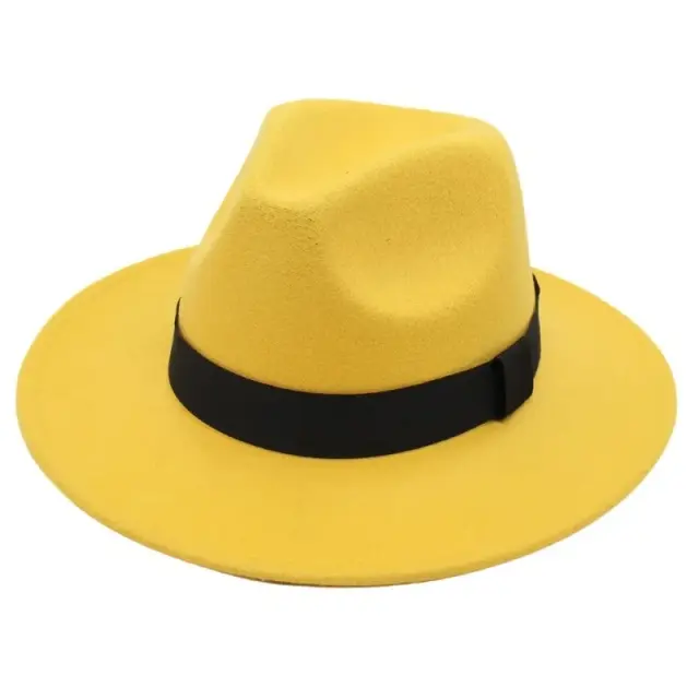 Yellow Wide Brim Hat