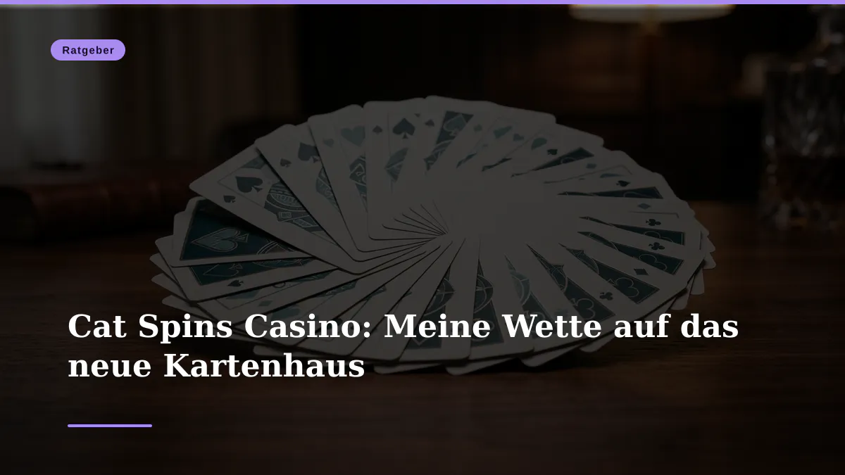 Cat Spins Casino: Meine Wette auf das neue Kartenhaus