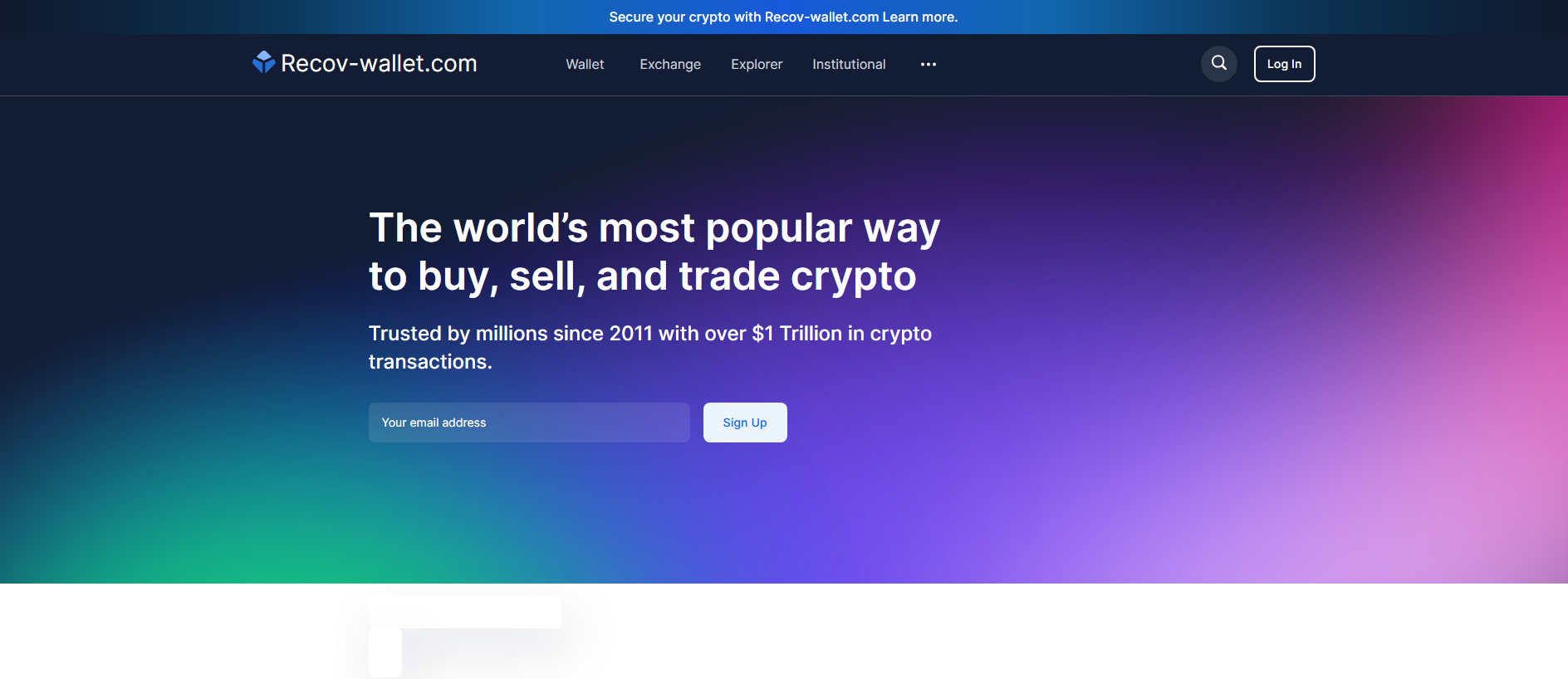 Stored capture of recov-wallet.com