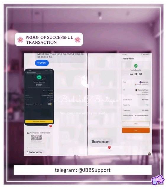 Customer feedback screenshot