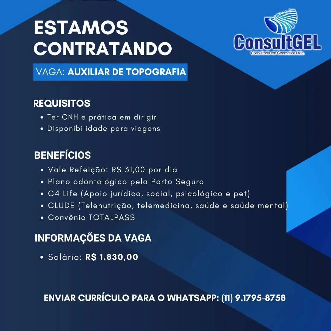 Vaga Para Aux. Topografia