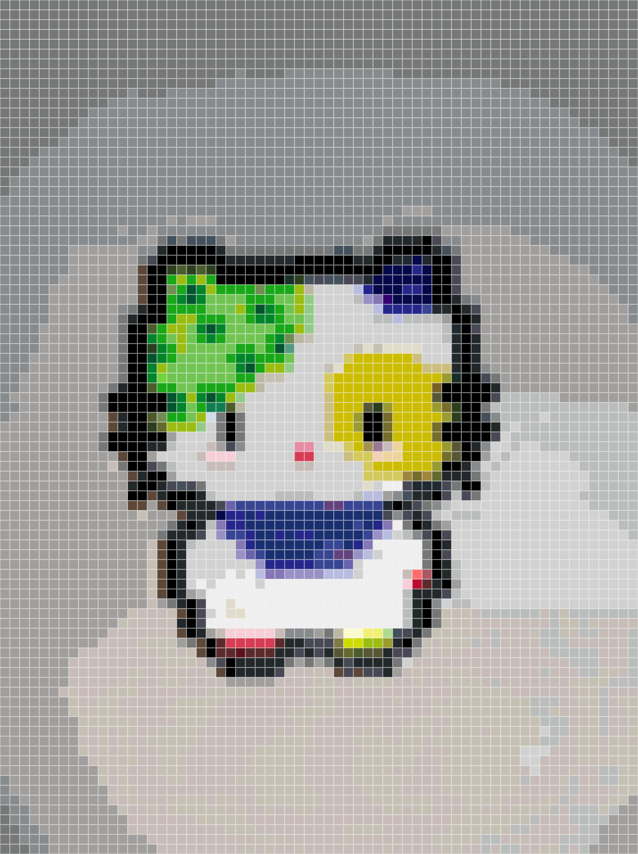 Cute Cat Paw Pixel Art Perler Bead Pattern | Kawai