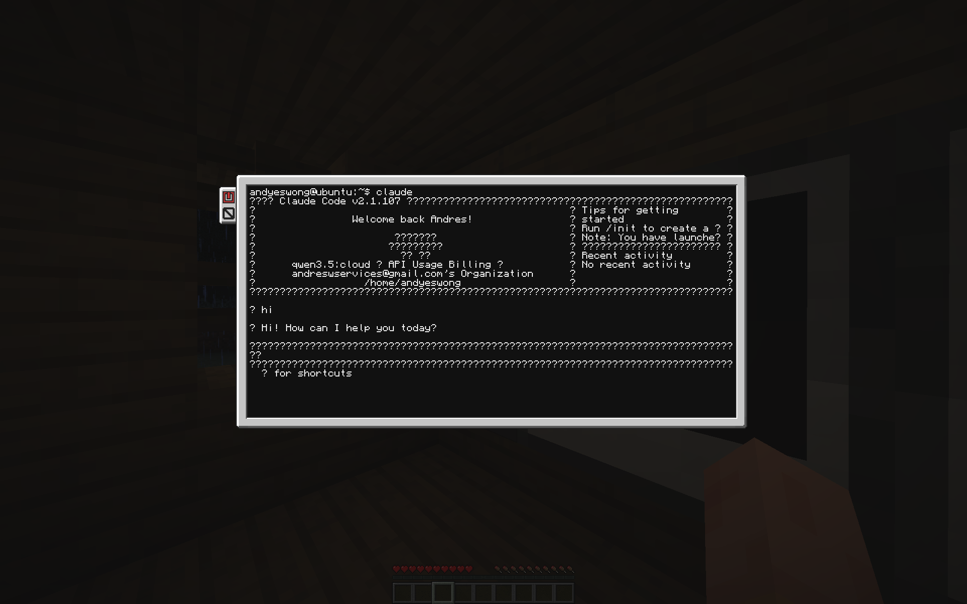 Claude Code Dentro de Minecraft: Cómo Metí un Agente de IA Real en un Bloque de Computadora