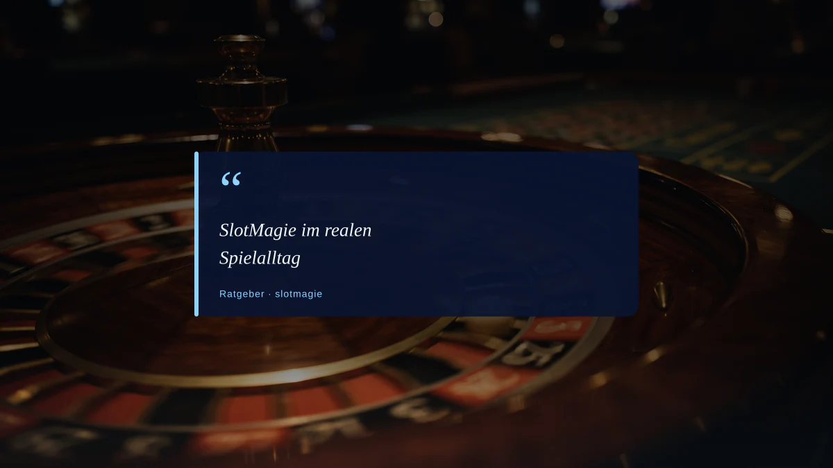 SlotMagie im realen Spielalltag